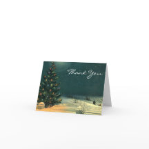 Vintage Kerstmis Dank u