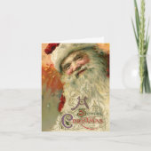 Vintage Kerstmis Dank u Bedankkaart (Voorkant)