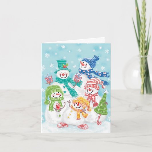 Vintage Kerstmis Dank u Feestdagen Kaart (Voorkant)