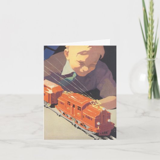 Vintage Kerstmis Dank u Feestdagen Kaart (Voorkant)