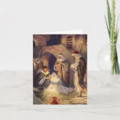 Vintage Kerstmis Dank u Feestdagen Kaart (Voorkant)