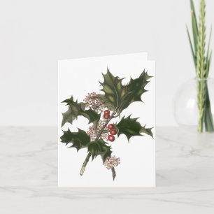 Vintage Kerstmis Dank u Feestdagen Kaart