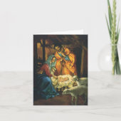 Vintage Kerstmis Dank u Feestdagen Kaart (Voorkant)