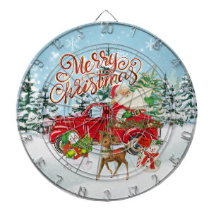 Vintage Kerstmis Dartbord