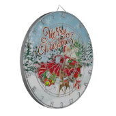 Vintage Kerstmis Dartbord (Voorkant Links)