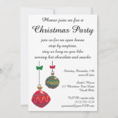 Vintage Kerstmis, de Uitnodiging van de Kerstmissl (Achterkant)