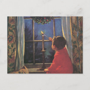 Vintage Kerstmis door Jessie Willcox Smith Feestdagenkaart