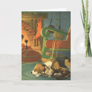 Vintage Kerstmis, eenvoudig aan te passen Kaarten