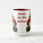 Vintage Kerstmis Elf of Gnome Mok (Midden)