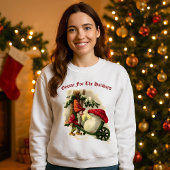 Vintage Kerstmis Elf of Gnome Trui