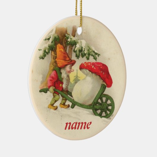 Vintage Kerstmis Elf Ornament (Rechts)