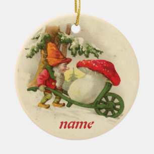 Vintage Kerstmis Elf Ornament