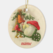 Vintage Kerstmis Elf Ornament (Links)