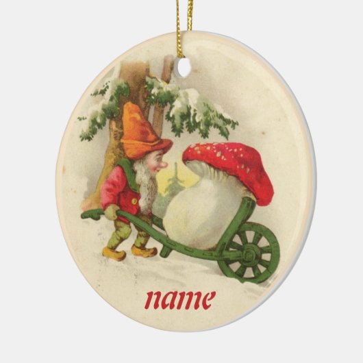 Vintage Kerstmis Elf Ornament (Links)