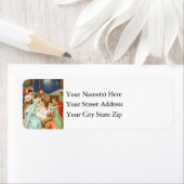 Vintage kerstmis etiket (Insitu)