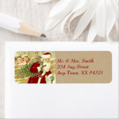 Vintage Kerstmis Etiket (Insitu)