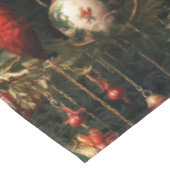 Vintage Kerstmis fantasie Bloemen Patroon Tafelkleed (Gekanteld)