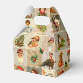 Vintage Kerstmis Favor Box Bedankdoosjes (Voorkant Zijde)