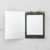 Vintage Kerstmis Feestdagen Kaart (Binnen)