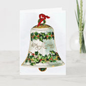 Vintage Kerstmis Feestdagen Kaart (Voorkant)