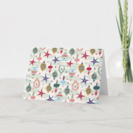 Vintage Kerstmis Feestdagen Kaart