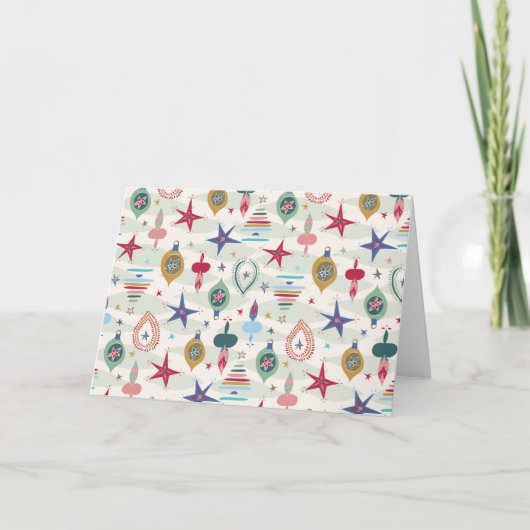 Vintage Kerstmis Feestdagen Kaart (Voorkant)