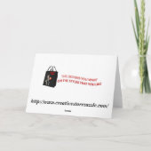 VINTAGE : Kerstmis- Feestdagen Kaart (Achterkant)