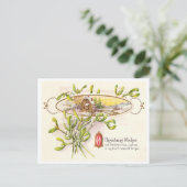 Vintage Kerstmis Feestdagenkaart (Staand voorkant)