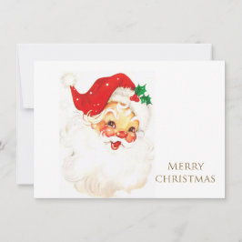 Vintage Kerstmis Feestdagenkaart