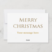 Vintage Kerstmis Feestdagenkaart (Achterkant)