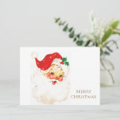 Vintage Kerstmis Feestdagenkaart (Staand voorkant)