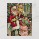 Vintage Kerstmis Feestdagenkaart (Voorkant)