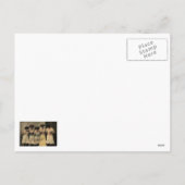 Vintage Kerstmis Feestdagenkaart (Achterkant)