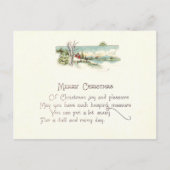 Vintage Kerstmis Feestdagenkaart (Voorkant)