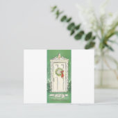 Vintage Kerstmis Feestdagenkaart (Staand voorkant)