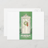 Vintage Kerstmis Feestdagenkaart (Voorkant / Achterkant)