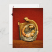 Vintage: Kerstmis - Feestdagenkaart (Voorkant / Achterkant)