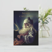 Vintage Kerstmis Feestdagenkaart (Staand voorkant)