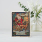 Vintage Kerstmis Feestdagenkaart (Staand voorkant)
