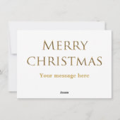 Vintage Kerstmis Feestdagenkaart (Achterkant)