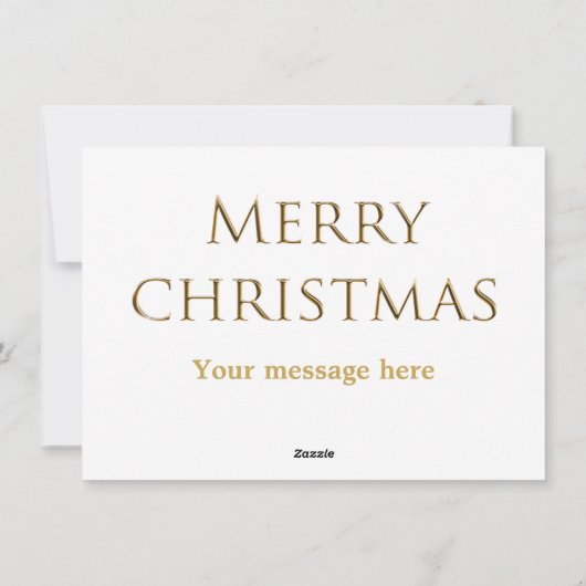 Vintage Kerstmis Feestdagenkaart (Achterkant)