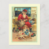 Vintage Kerstmis Feestdagenkaart (Voorkant)