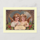 Vintage Kerstmis Feestdagenkaart (Voorkant)