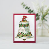Vintage Kerstmis Feestdagenkaart (Staand voorkant)
