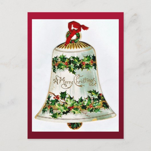 Vintage Kerstmis Feestdagenkaart (Voorkant)