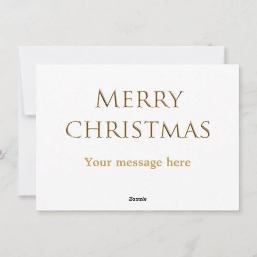 Vintage Kerstmis Feestdagenkaart (Achterkant)