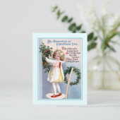 Vintage Kerstmis Feestdagenkaart (Staand voorkant)