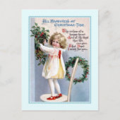 Vintage Kerstmis Feestdagenkaart (Voorkant)