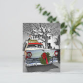 Vintage Kerstmis Feestdagenkaart (Staand voorkant)