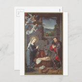 Vintage kerstmis feestdagenkaart (Voorkant / Achterkant)